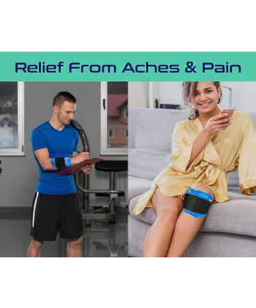 Cold/Hot Therapy Socks with 6 Gel Packs | Compression Strap Plantar Fasciitis Relief | Arch Support & Foot Pain Relief | Neuropathy, Achilles | Storage Bag | Small/Medium - 1 Pair - Buy Online on GoSupps.com