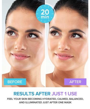 MAREE Anti-Aging Facial Masks with Natural Pearl Extract, Marine Collagen & Hyaluronic Acid - 6 Pack for Wrinkles, Dry Skin & Firming - Skin Care Sheet Masks - Buy Online on GoSupps.com