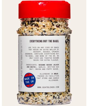 Everything But The Bagel Seasoning Jumbo 180g Shaker - All Purpose Gourmet Seasoning by The GOAT Seasoning Blends UK - Buy Online on GoSupps.com