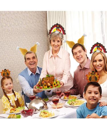 Camlinbo 6 Pcs Thanksgiving Turkey Headbands - Assorted Styles for Costume Party Favors and Accessories - Buy Online on GoSupps.com