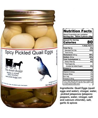 Spicy Pickled Quail Eggs (Medium Heat) - 2 Jars | Delicious Gourmet Snack - Buy Online on GoSupps.com