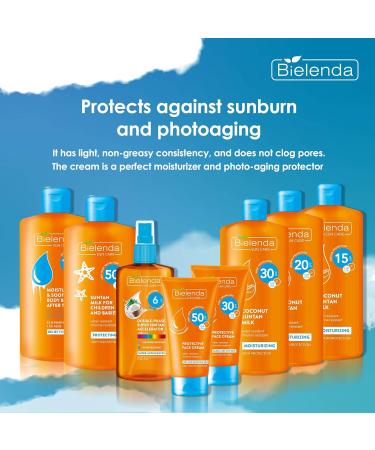 Bielenda Sun Care High Protection Spf 50 Cream - 50 ml Sunscreen 50 Sun_protection_factor Water Resistant Chlorine Resistant Moisturizing For Face - Buy Online on GoSupps.com