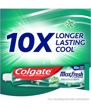 Colgate Kids Toothpaste Pump with Fluoride Anticavity & Cavity Protection Toothpaste for Ages 6+ & Max Fresh Whitening Toothpaste with Mini Strips Clean Mint Toothpaste for Bad Breath Pump+ Whitening Toothpaste - Buy Online on GoSupps.com
