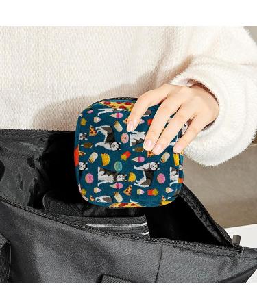 GIAPB Period Bag Sanitary Napkin Storage Bag Period Pouch Travel Makeup Bag Animal Dog and Food Color702 - Buy Online on GoSupps.com