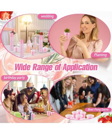 300 Pcs 2 oz Disposable Plastic Shot Glasses - Light Pink Mini Party Cups for Bachelorette, Birthday, Tasting - Ideal for Serving Snacks and Samples - Buy Online on GoSupps.com