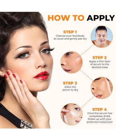 20% Vitamin C Face Serum - Anti-Aging Hyaluronic Acid Retinol & Collagen for Dark Spots & Wrinkles - 30ml - Buy Online on GoSupps.com