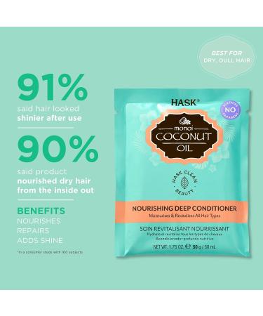 HASK Deep Regenerating Hair Mask with Coconut - Nourishing for All Hair Types Color-Safe & Animal Test-Free - 50g Pack - Buy Online on GoSupps.com
