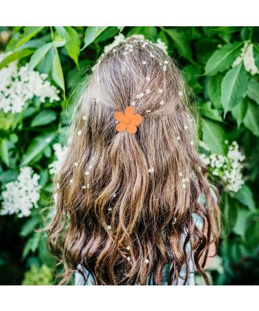 12PCS Matte Small Flower Hair Claw Clips for Women Girls - Strong Hold 1.33 Inch Mini Hair Claw Jaw Clips for Thick Thin Hair - Cute Hair Accessories - Buy Online on GoSupps.com