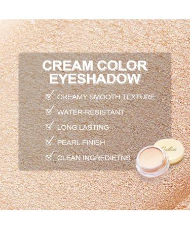 Oulac Pearl Finish Eyeshadow & Highlighter | Waterproof Metallic Eye Makeup | Vegan & Cruelty-Free - P05 Golden Shore 06G - Buy Online on GoSupps.com
