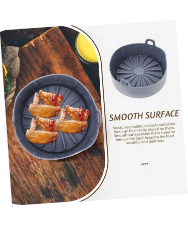 Zerodeko Air Fryers Bottom Accessories Round Reusable Parchment Grade Food Basket Baking Liner Bakeware Replacement Pot Grey 20X20CM - Buy Online on GoSupps.com