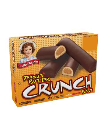 Little Debbie Peanut Butter Crunch Bars - 11.72 Oz Box, 6 Twin Wrapped Cookies, 12 Count - Buy Online on GoSupps.com