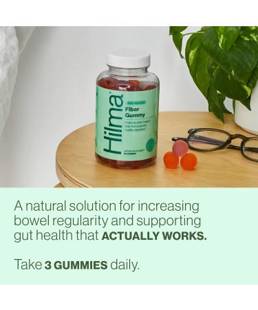 Hilma Prebiotic Fiber Gummies 60 ct - Gut Health & Constipation Relief - Citrus & Berry Flavor - FSA Eligible - Buy Online on GoSupps.com