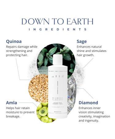 AIIR Diamond Color Treated Hair Shampoo - Fragrance Free Organic Sulfate Free Color Safe Hair Repair | 8 oz - Buy Online on GoSupps.com