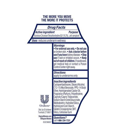 Degree Women MotionSense Antiperspirant Deodorant - Sexy Intrigue 2.6 oz | Best International Shipping - Buy Online on GoSupps.com