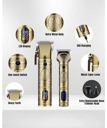 AMULISS Professional Hair Clippers for Men - Cordless Hair Cutting Kit & Beard Trimmer Set - Perfect Gift for Men - Buy Online on GoSupps.com