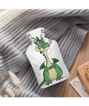 Dragon Hot Water Bottle with Plush Cover | Hand Warmer for Adults & Children | 26.5x15.3cm - Ideal for Comfort & Warmth - Buy Online on GoSupps.com