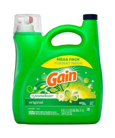 Gain Laundry Detergent Liquid Soap Plus Aroma Boost 77273 154 Fl Oz (Pack of 1)