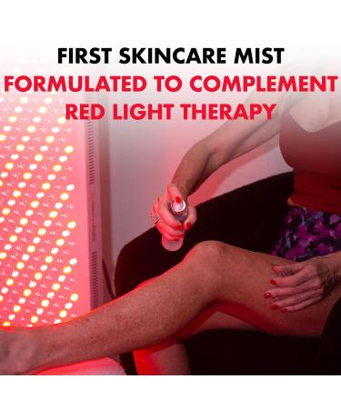 Mito Red Light - MitoAURA : Red Light Therapy-Enhancing Face & Body Spray- Light-Activated Glow Spray with Copper Peptides & Blue Spirulina - Boost Radiance Firmness & Skin Recovery - 4 FL OZ - Buy Online on GoSupps.com
