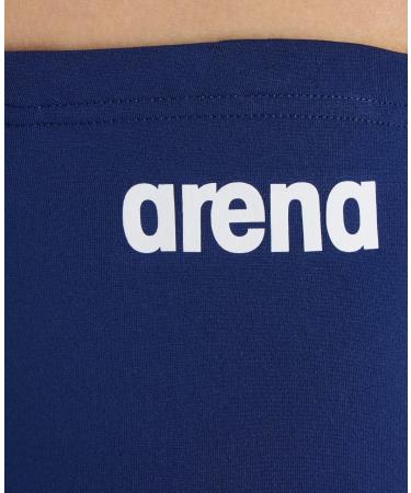 ARENA Boys' Team Swim Jammer Solid Swimming Trunks - 164 Navy-White | High-Performance Swimwear for Competitive Swimmers - Buy Online on GoSupps.com