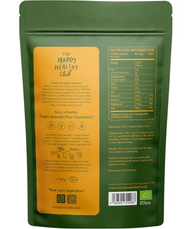 Barley Grass Powder (EU) 50g Premium raw & Natural Barley Grass Pure Keto Ingredient fine Milled Barley Grass Powder Ideal Juice Smoothies and in Food (Packaging May Vary) - Buy Online on GoSupps.com