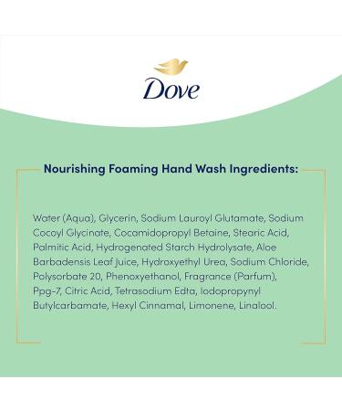 Dove Nourishing Foaming Hand Wash Touchless Dispenser Refill Aloe and Eucalyptus Moisturizing Hand Wash for Lasting Nourishment 10.1 oz 6-pack Aloe & Eucalyptus 10.1 Ounce (Pack of 6) - Buy Online on GoSupps.com