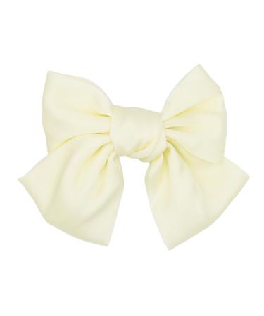 Colors & Beauty - Women's hair clips with satin loop ivory color |Women's hair clips colorful |Hair loops with a clip closure terminal closure |Hair clips for girls