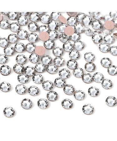 FEIlei Flatback Glass Nails Rhinestones Nail Art Decoration Gems Manicure Accessories