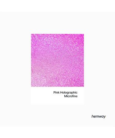 Hemway Microfine Ultra Schein Glitter - 100g Cosmetic Safe Rosa Holographic Pink | Best for Beauty & Crafts - Buy Online on GoSupps.com