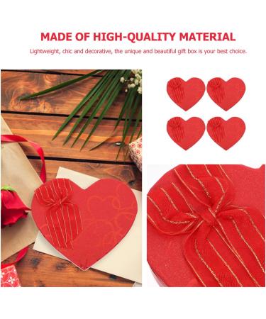 Heart- shaped Chocolate Boxes Empty Valentines Heart Container Packing Storage Box for Mother' s Day Valentine' s Day Candy Sweet Nuts Toffee Caramels (4 Pcs Red) - Buy Online on GoSupps.com