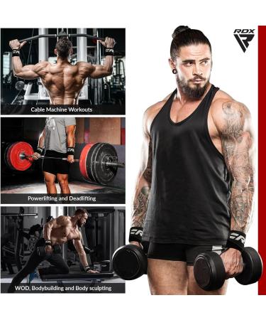 RDX Wrist Bandages for Fitness & Strength Training - IPL UPA Approved 45cm Wrist Wraps for Weightlifting - Full Black - Buy Online on GoSupps.com