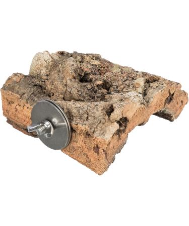 TRIXIE Bird Cage Accessories for Large Parakeets - Cork Landing Place with Screw Fastening (8x12 cm) - Durable & Easy to Install - Buy Online on GoSupps.com
