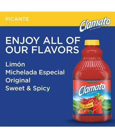 Clamato Picante Tomato Cocktail 64 fl oz Bottles - Pack of 8 - Buy Online on GoSupps.com