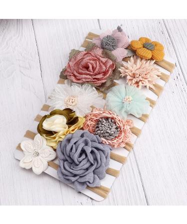 Dreshow 10 Pack Baby Hair Bands & Headbands for Girls - Nylon Hair Accessories for Newborns & Toddlers - Buy Online on GoSupps.com