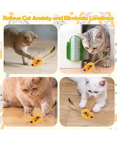 SIMDAO Cat Toys Interactive for Indoor Cats Electric Automatic Moving Mouse Cat Toy Self Play with Squeaky Sound Dynamic Magic Tail Rechargeable LED Mice Cat Toys for Bored Cats Kitten M - Buy Online on GoSupps.com