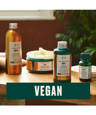 The Body Shop Boost Uplifting Hair & Body Wash - Energizing Vegan Formula with Mandarin & Bergamot Essential Oil - 6.7oz - Buy Online on GoSupps.com