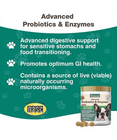 NaturVet Advanced Probiotics & Enzymes for Dogs - Vet Strength PB6 Probiotic Soft Chews (120 Count) - Buy Online on GoSupps.com