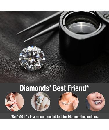 BelOMO 10x Triplet Jeweler's Loupe 21mm - Bright & Color-Correct View - Foldable for Gems, Jewelry, Coins & Trichomes - Buy Online on GoSupps.com