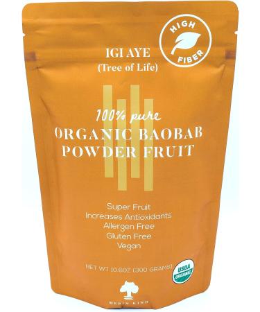 MERIN KIND Organic Baobab Powder - Prebiotic Fiber Supplement for Immunity & Gut Health - Natural Plant Fiber for Energy Boost - 10.6 oz - Buy Online on GoSupps.com