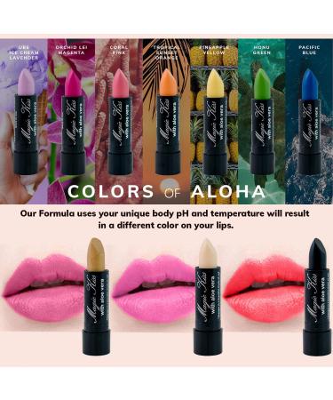 Magic Kiss Color Changing Matte Lipstick Set with Aloe Vera (Colors of Aloha 6) | Made in USA - Buy Online on GoSupps.com