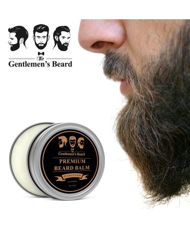 Gentlemen's Premium Fragrance-Free Beard Balm - All-Natural Leave-In Conditioner for Healthier Beard & Mustache Growth - Buy Online on GoSupps.com
