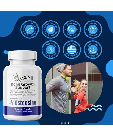 Avani Health Osteosine Bone Growth Support - Boost Bone Calcium Levels - Enhanced Absorption with BioPerine - Gluten-Free - 30 Vegan Capsules - Buy Online on GoSupps.com
