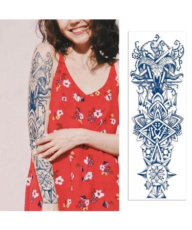 Aresvns Realistic Full Arm Temporary Tattoos - Waterproof & Long-Lasting 2-3 Weeks | Semi Permanent Tattoo Sleeve for Adults | Perfect Christmas Gift - Buy Online on GoSupps.com
