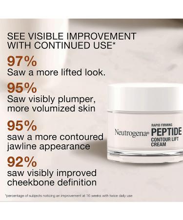 Neutrogena Peptide Contour Lift Cream 1.7 oz - Anti-Aging Facial Moisturizer - Buy Online on GoSupps.com