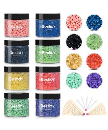 Bestidy Wax Bead for Hair Removal Women and Men Preserved in the Jar, Waxing Bead for Face, Underarms, Legs, Back and Chest (800g)