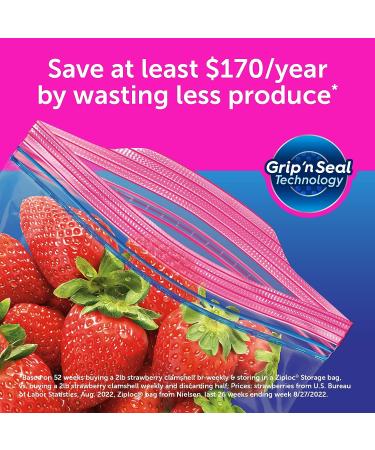 Ziploc Gallon Food Storage Bags with Grip 'n Seal Technology - 150 Count (2 Packs) | Easy Open and Close | Transparent - Buy Online on GoSupps.com