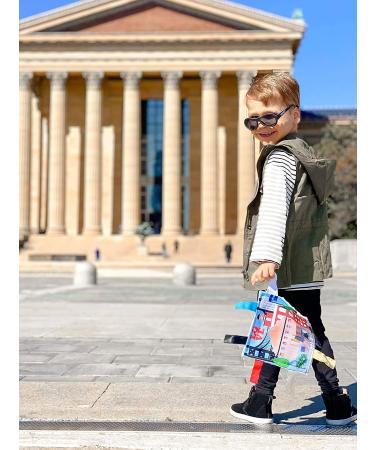 Baby Jack & Co 8x8 Learning Lovey Philadelphia Tag Toy for Babies - Crinkle Soft Toy - USA Cities & Shapes - BPA Free - Ideal Baby Gift - Buy Online on GoSupps.com