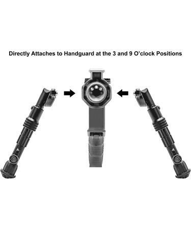 UTG Recon Flex M-LOK Bipod Matte Black - Adjustable Height 5.7-8 - Buy Online on GoSupps.com