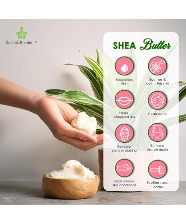 Unrefined African Shea Butter - 100% Pure Ivory Body Butter for Dry Skin - Moisturizing & Soothing - 4 Oz for DIY Whipped Body Butters - Buy Online on GoSupps.com