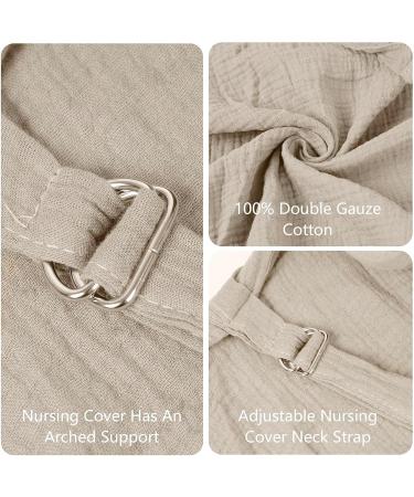 Soft & Breathable Muslin Nursing Cover | Still Towel for Breastfeeding | Active Silent Scarf for Moms - Buy Online on GoSupps.com