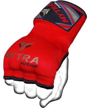 Mytra Fusion Kids Hybrid Boxing Inner Gloves - Red Junior | Punching, Boxing, MMA, Muay Thai, Gym Workout Gel Inner Gloves - Buy Online on GoSupps.com